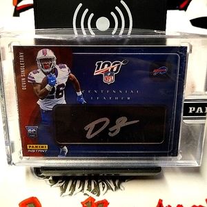 2019 Panini Instant Centennial Leather 02/10 Devin Singletary Rookie Autograph
